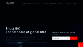 What Ehostidc.com website looked like in 2022 (1 year ago)