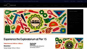 What Exploratorium.edu website looked like in 2022 (1 year ago)