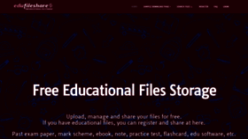 What Edufileshare.com website looked like in 2022 (1 year ago)