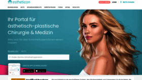 What Estheticon.de website looked like in 2022 (1 year ago)