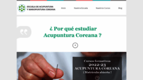 What Escuelaacupuntura.com website looked like in 2022 (1 year ago)