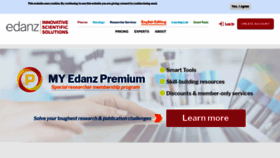 What Edanz.com website looked like in 2022 (1 year ago)