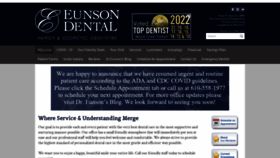 What Eunsondental.com website looked like in 2022 (1 year ago)