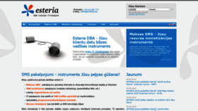 What Esteria.eu website looked like in 2022 (3 years ago)