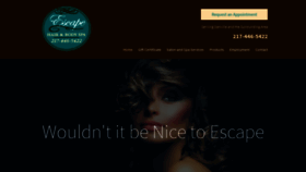 What Escapeaveda.com website looked like in 2022 (1 year ago)
