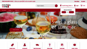 What Everythingwine.ca website looked like in 2022 (1 year ago)