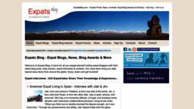 What Expatsblog.com website looked like in 2022 (1 year ago)