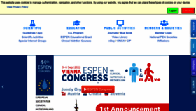 What Espen.org website looked like in 2022 (1 year ago)