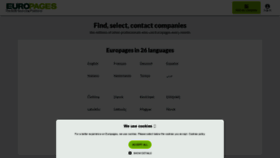 What Europages.com website looked like in 2022 (1 year ago)