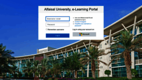What Elearning.alfaisal.edu website looked like in 2022 (1 year ago)