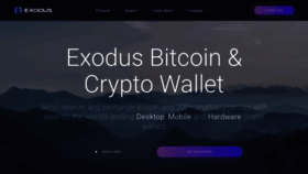 What Exodus.io website looked like in 2022 (4 years ago)