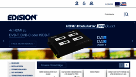 What Edision.de website looked like in 2022 (1 year ago)
