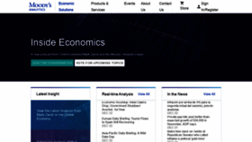 What Economy.com website looked like in 2022 (1 year ago)