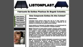 What Estibas-plasticas.com website looked like in 2022 (1 year ago)
