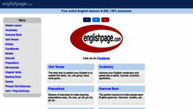 What Englishpage.com website looked like in 2022 (1 year ago)