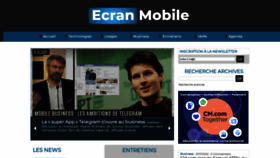 What Ecranmobile.fr website looked like in 2022 (1 year ago)