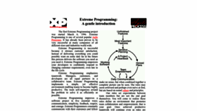 What Extremeprogramming.org website looked like in 2022 (1 year ago)