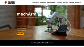 What Elephantrobotics.com website looked like in 2022 (1 year ago)