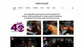 What Evasvillage.org website looked like in 2022 (1 year ago)