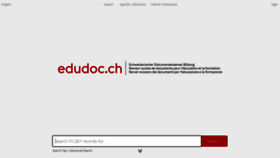 What Edudoc.ch website looked like in 2022 (1 year ago)