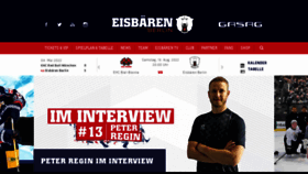 What Eisbaeren.de website looked like in 2022 (1 year ago)