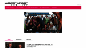 What Essl.museum website looked like in 2022 (2 years ago)