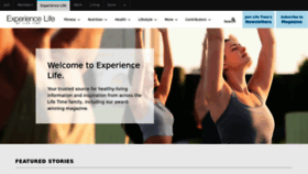 What Experiencelife.com website looked like in 2022 (1 year ago)