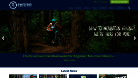 What Evergreenmtb.org website looked like in 2022 (1 year ago)