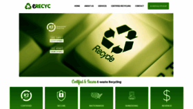 What Erecyc.com website looked like in 2022 (1 year ago)