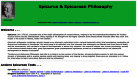 What Epicurus.net website looked like in 2022 (1 year ago)