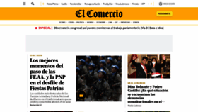 What Elcomercio.com.pe website looked like in 2022 (1 year ago)