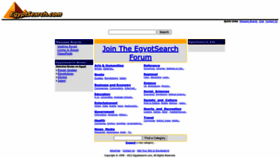 What Egyptsearch.com website looked like in 2022 (1 year ago)