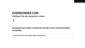 What Everwonder.com website looked like in 2022 (1 year ago)