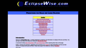 What Eclipsewise.com website looked like in 2022 (1 year ago)