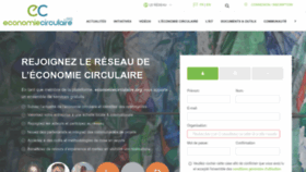 What Economiecirculaire.org website looked like in 2022 (1 year ago)