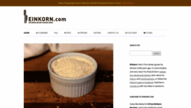 What Einkorn.com website looked like in 2022 (1 year ago)