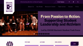 What Eraseracismny.org website looked like in 2022 (1 year ago)