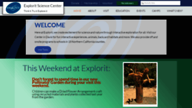 What Explorit.org website looked like in 2022 (2 years ago)