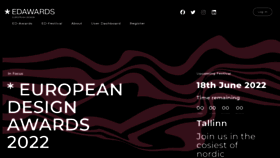What Europeandesign.org website looked like in 2022 (1 year ago)