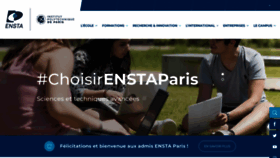 What Ensta-paristech.fr website looked like in 2022 (1 year ago)