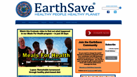 What Earthsave.org website looked like in 2022 (1 year ago)