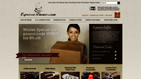 What Espressotiamo.com website looked like in 2022 (2 years ago)