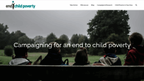 What Endchildpoverty.org.uk website looked like in 2022 (1 year ago)