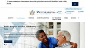 What Exeterhospital.com website looked like in 2022 (1 year ago)