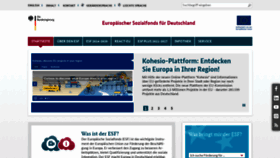 What Esf.de website looked like in 2022 (1 year ago)