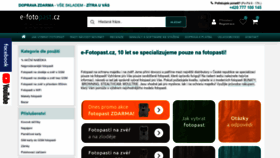 What E-fotopast.cz website looked like in 2022 (1 year ago)