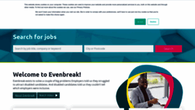What Evenbreak.co.uk website looked like in 2022 (1 year ago)