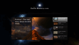 What Earth-history.com website looked like in 2022 (1 year ago)