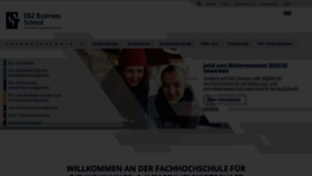 What Ebz-business-school.de website looked like in 2022 (1 year ago)