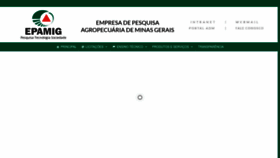 What Epamig.br website looked like in 2022 (1 year ago)